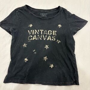 Vintage Black Star Tee